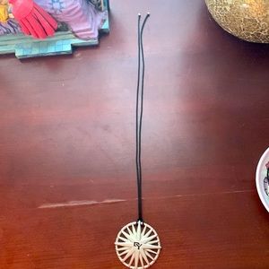 David Yurman silver starburst pendant necklace